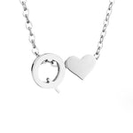 Heart-Letter Necklace by Eleanor Vale