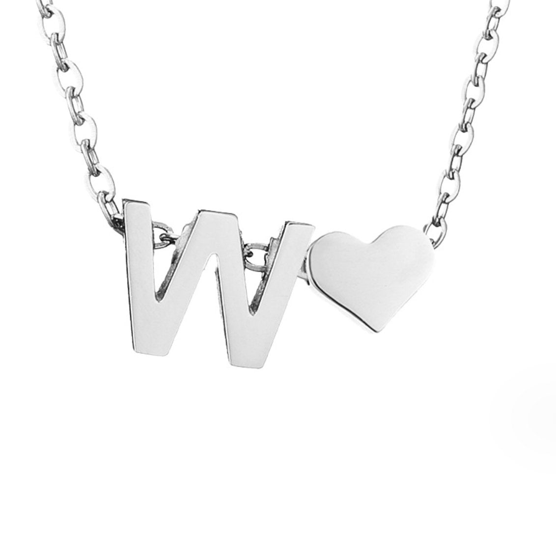 Initial-Heart Necklace by Eleanor Vale
