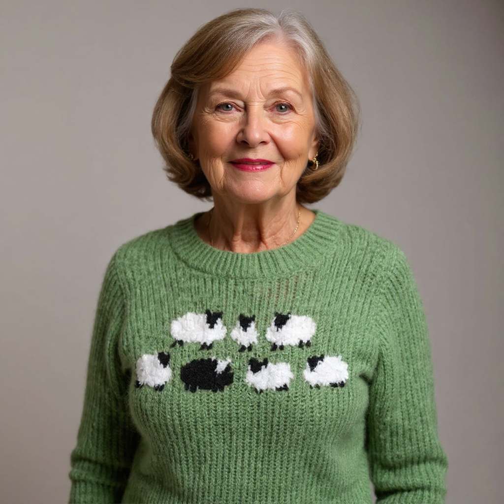 Sheep-Motif Jumper by Eleanor Vale