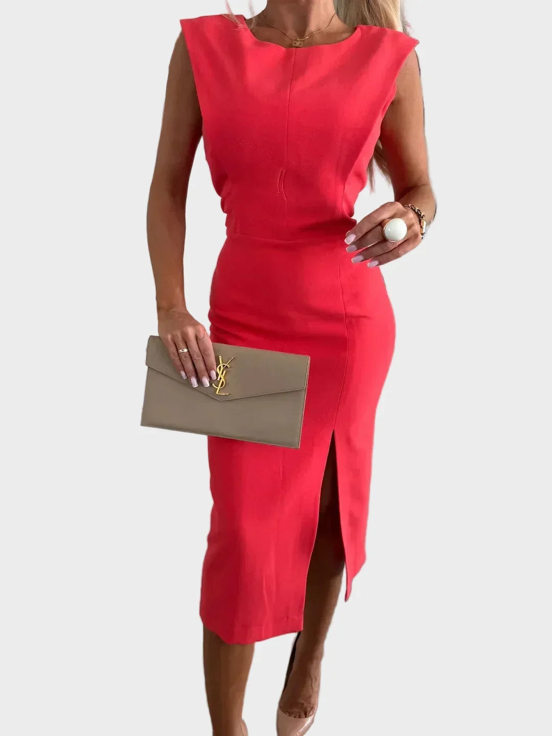 Slim-Fit Midi Dress by Eleanor Vale