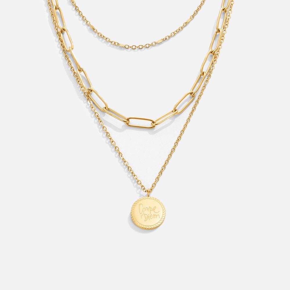 Coin-Trio Layered Necklace by Eleanor Vale