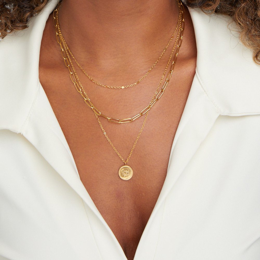 Coin-Trio Layered Necklace by Eleanor Vale