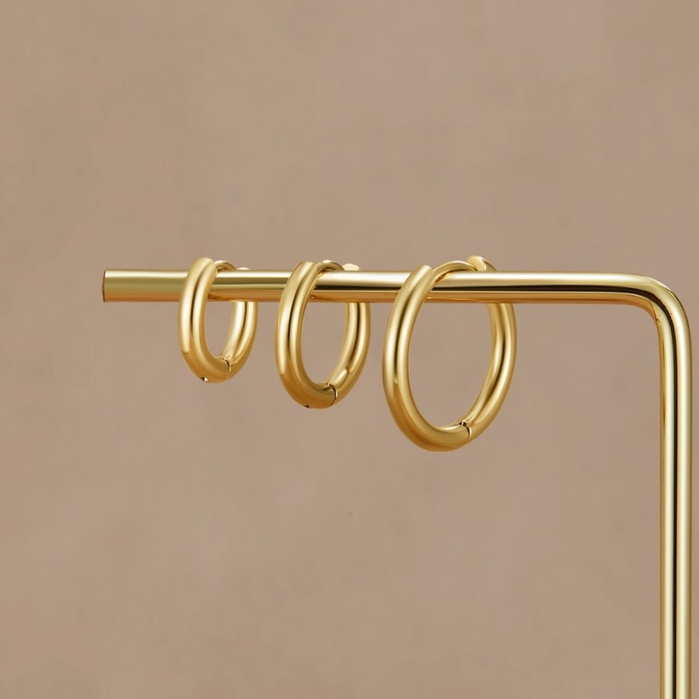 Trio-Hoop Earrings by Eleanor Vale
