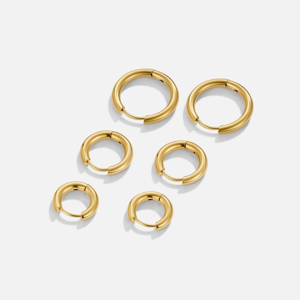 Trio-Hoop Earrings by Eleanor Vale