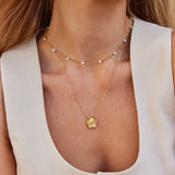 Fluted-Clover Necklace by Eleanor Vale