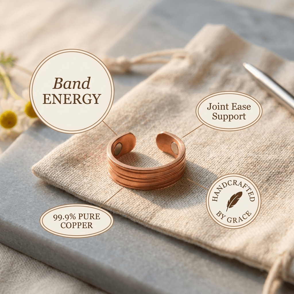 Three-groove magnetic copper ring