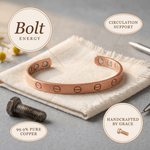 Screw-head copper cuff