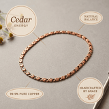 X-link copper chain necklace