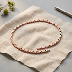 X-link copper chain necklace