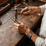 Twisted copper ring