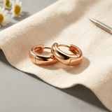 Copper hoop earrings