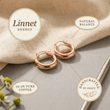 Copper hoop earrings