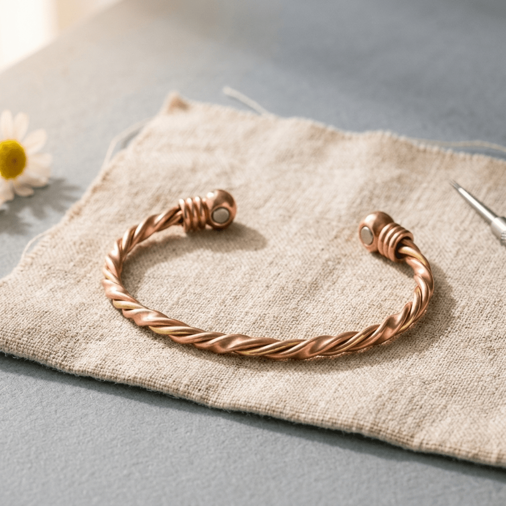 Twisted strand copper cuff