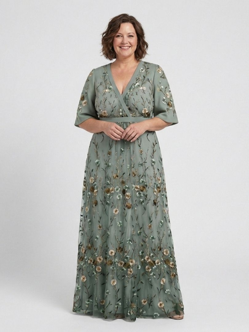 Eucalyptus-Sprig Maxi Dress by Eleanor Vale
