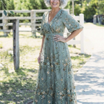 Eucalyptus-Sprig Maxi Dress by Eleanor Vale