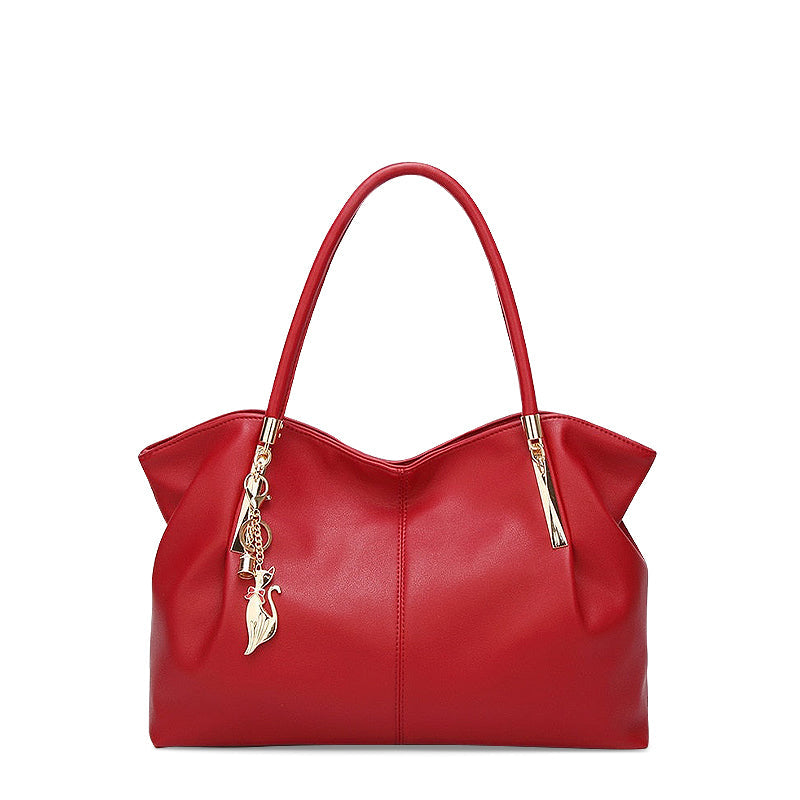 Gathered-Tote Handbag by Eleanor Vale