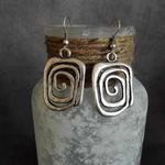 Square-Spiral Earrings by Eleanor Vale