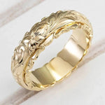Carved-Bloom Ring by Eleanor Vale