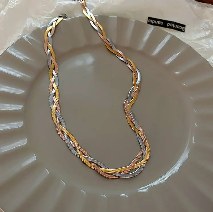 Braided-Chain Necklace by Eleanor Vale