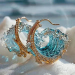 Ocean-Wave Earrings by Eleanor Vale