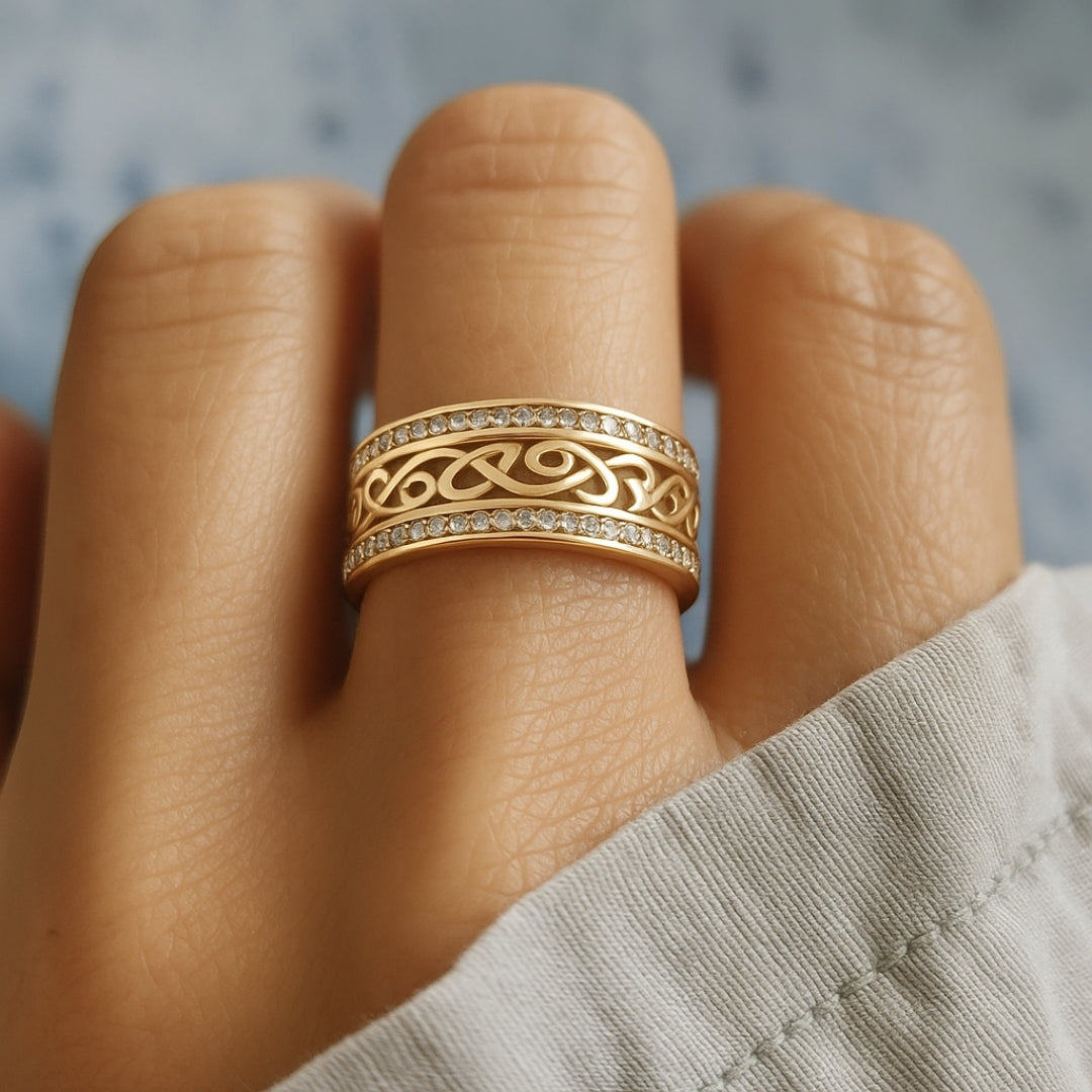 Openwork-Scroll Ring by Eleanor Vale