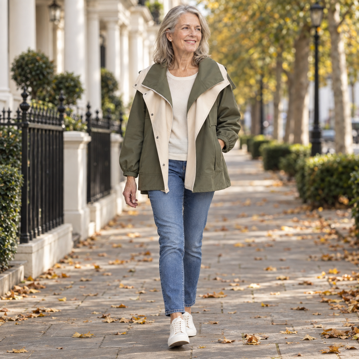 Constance - Two-Tone Windbreaker