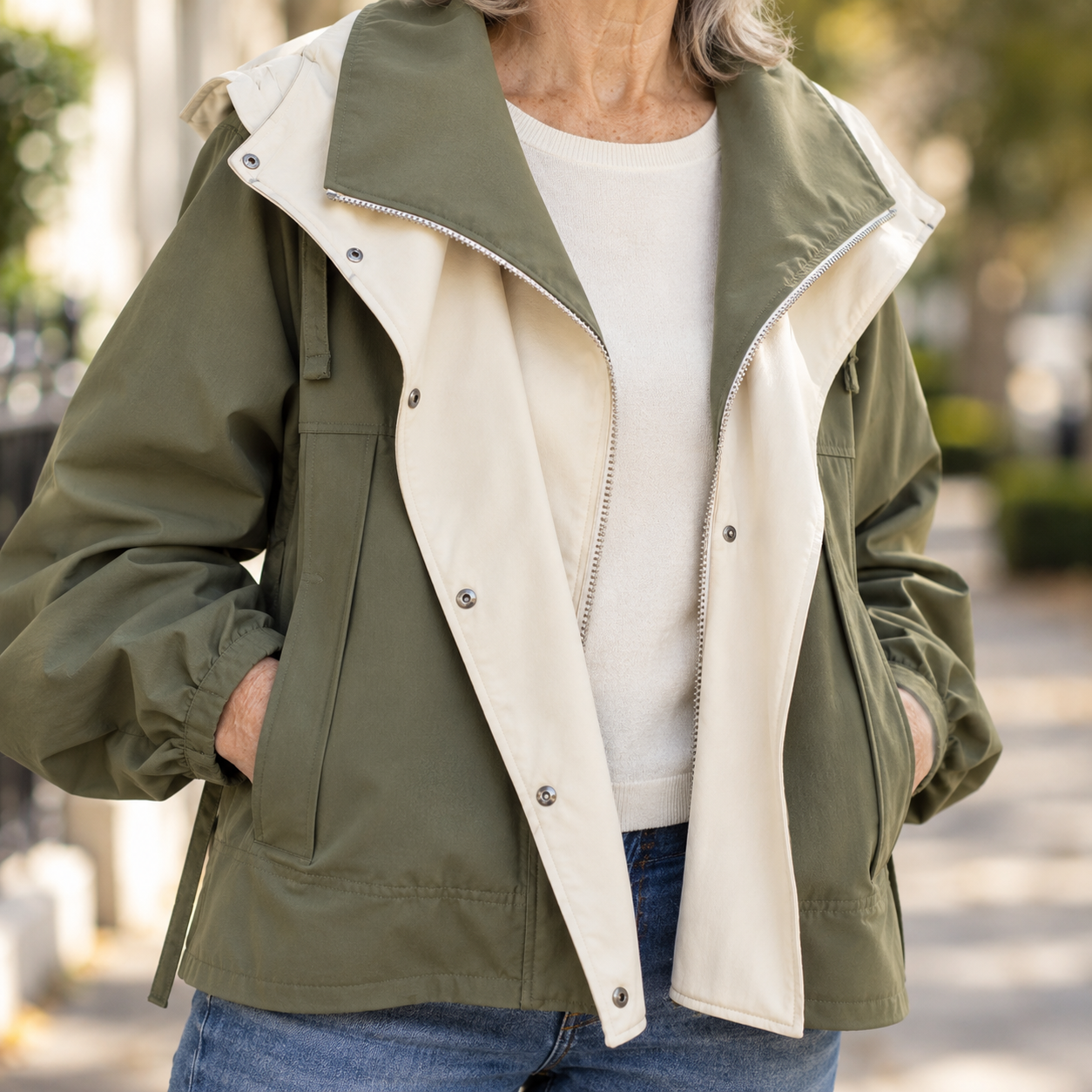 Constance - Two-Tone Windbreaker