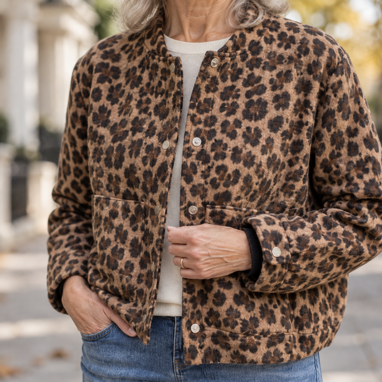 Beryl - Leopard-Print Jacket