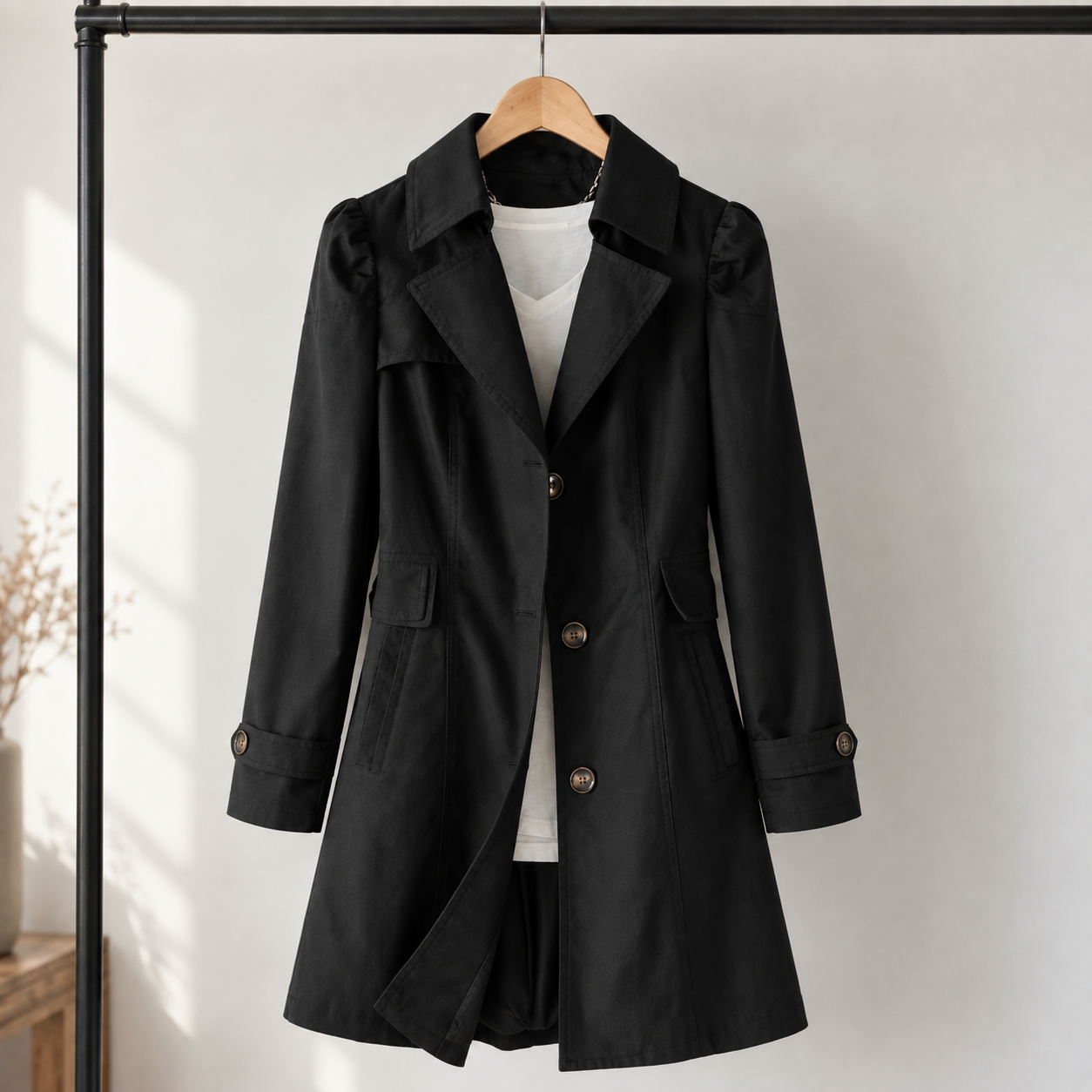 Audrey - Single-Breasted Trench Coat