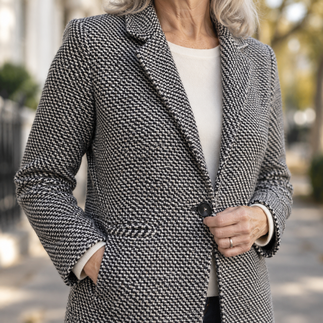Edith - Tweed-Weave Coat