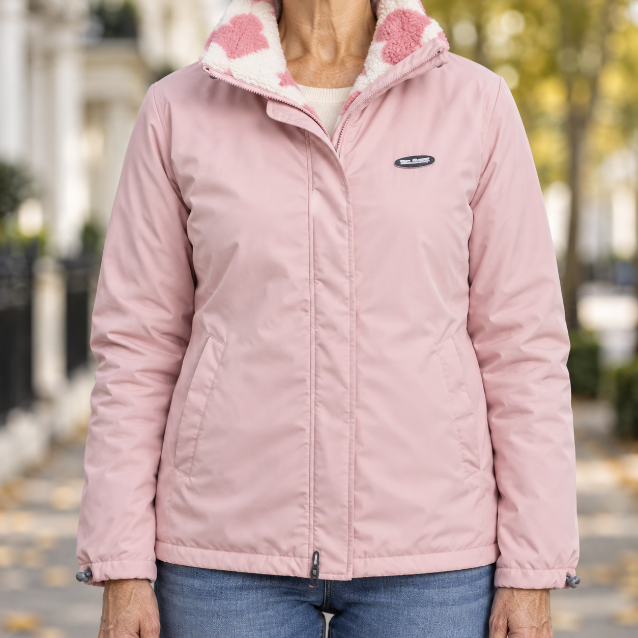 Lydia - Reversible Heart-Print Coat