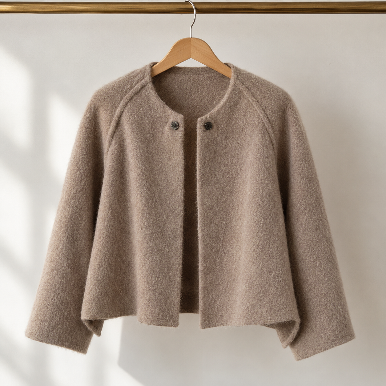 Estelle - Cropped Wool-Blend Jacket