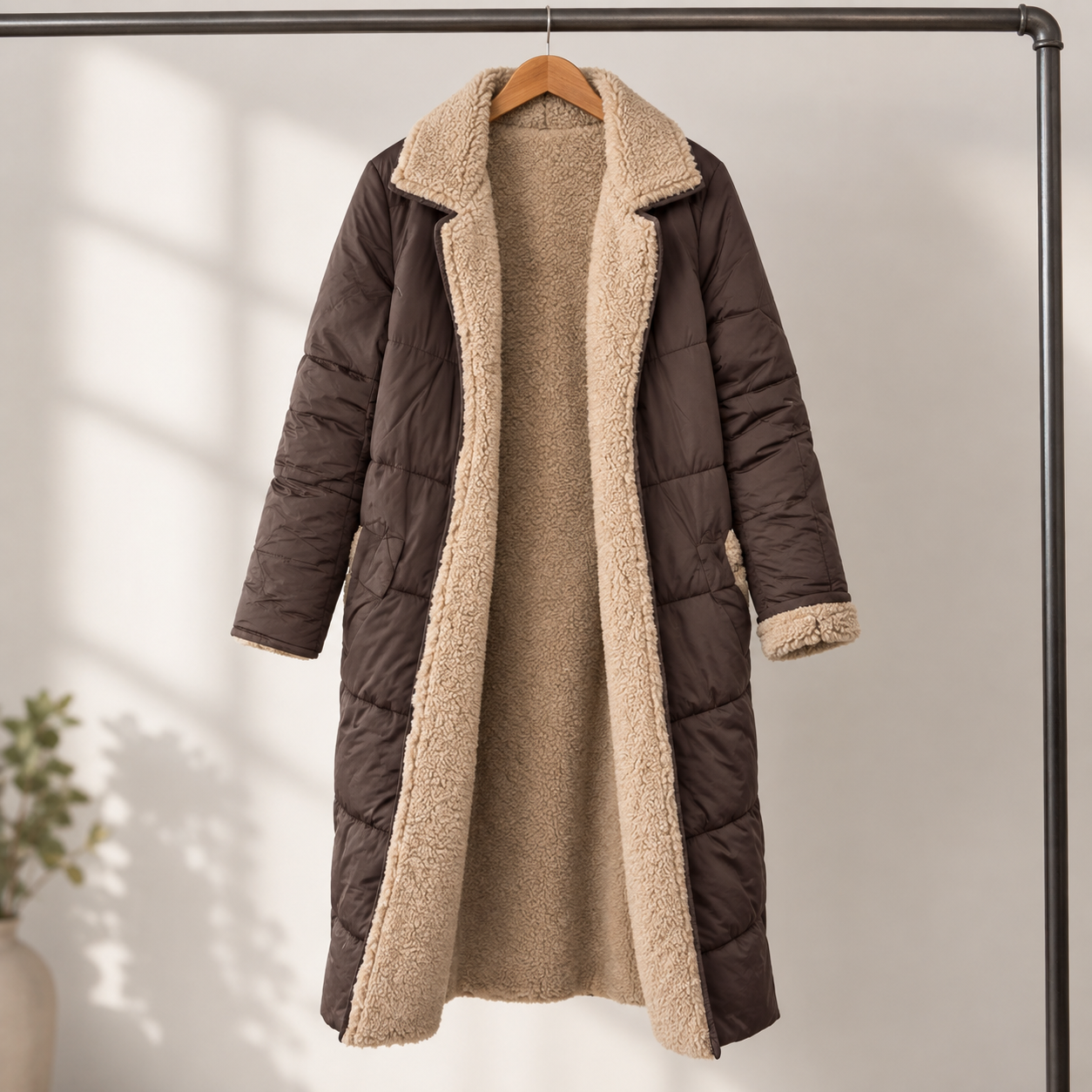 Tânia - Reversible Sherpa-Lined Coat