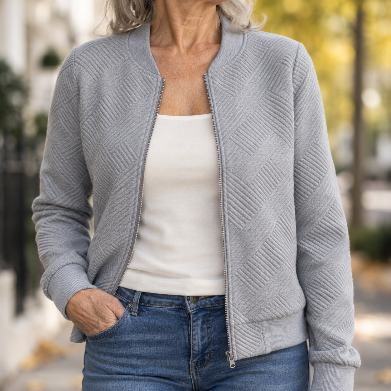 Dora - Structured Bomber Jacket