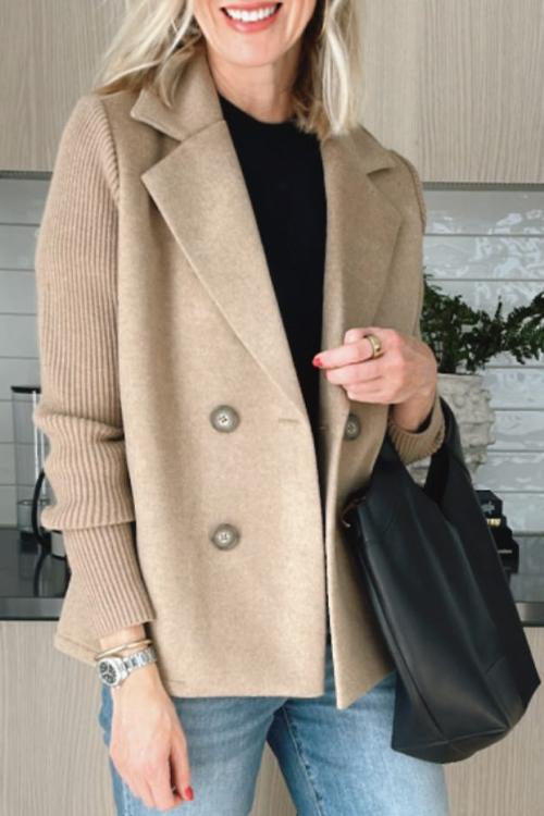 Knit-Sleeve Blazer by Eleanor Vale