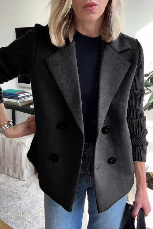 Knit-Sleeve Blazer by Eleanor Vale