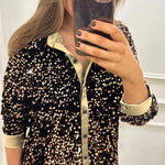 All-Over Sequin Shirt by Eleanor Vale