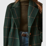 Windowpane-Check Coat by Eleanor Vale