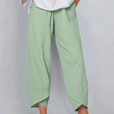 Angled-Hem Trousers by Eleanor Vale