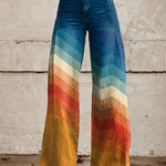 Chevron-Print Trousers by Eleanor Vale