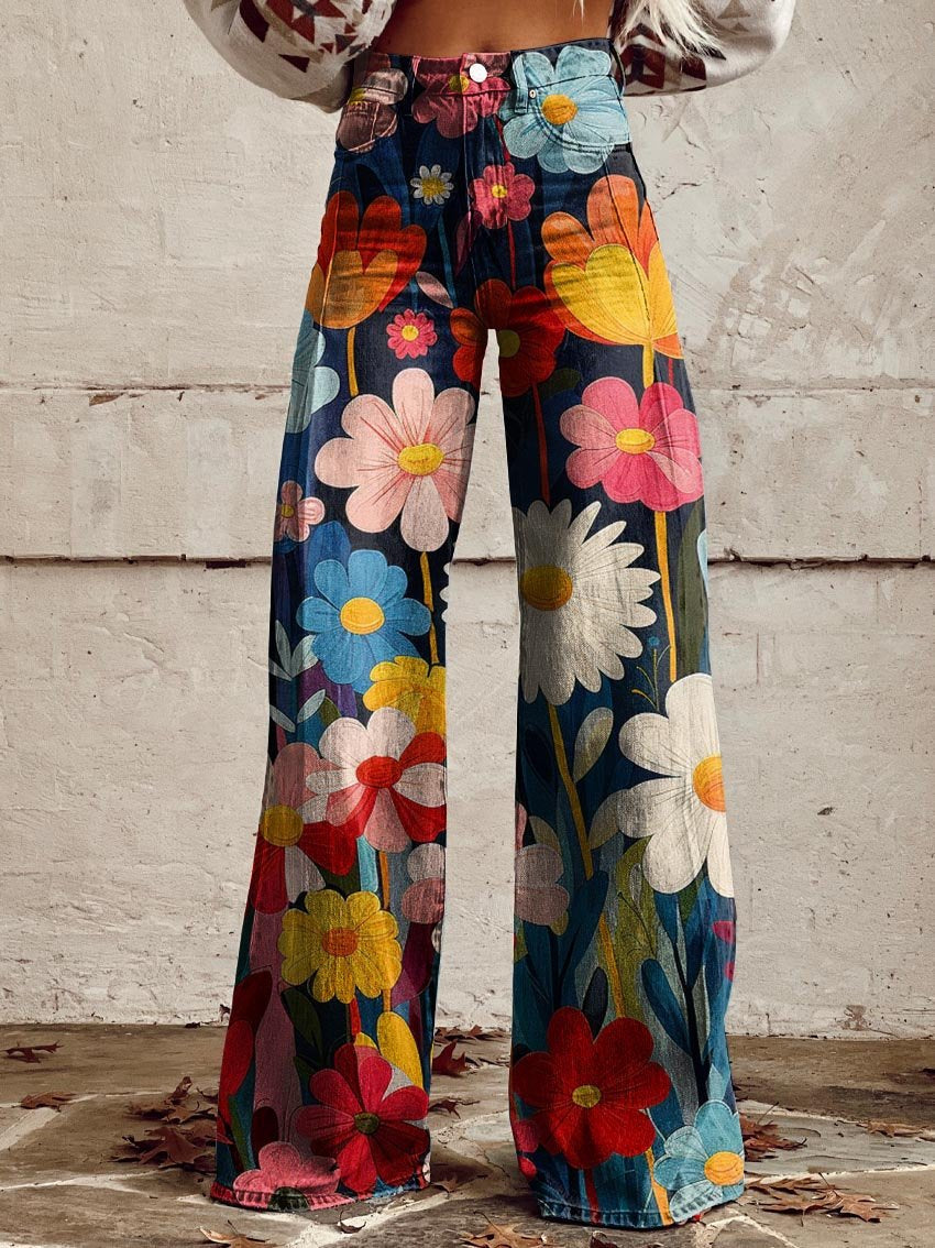 Vivid-Bloom Trousers by Eleanor Vale