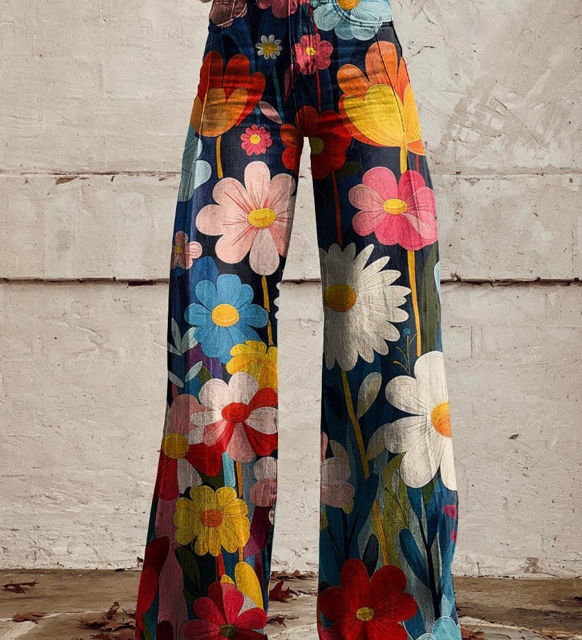 Vivid-Bloom Trousers by Eleanor Vale