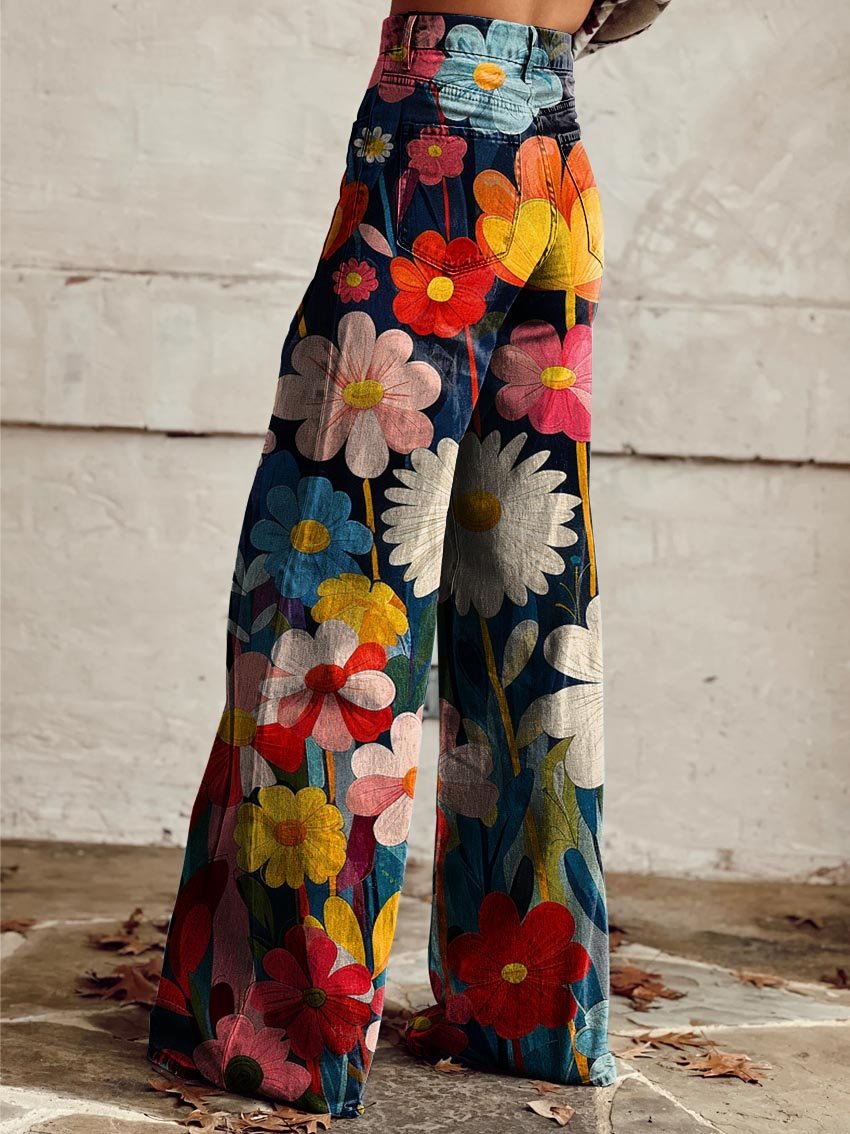 Vivid-Bloom Trousers by Eleanor Vale