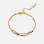 Layered-Stone Bracelet by Eleanor Vale