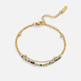 Layered-Stone Bracelet by Eleanor Vale