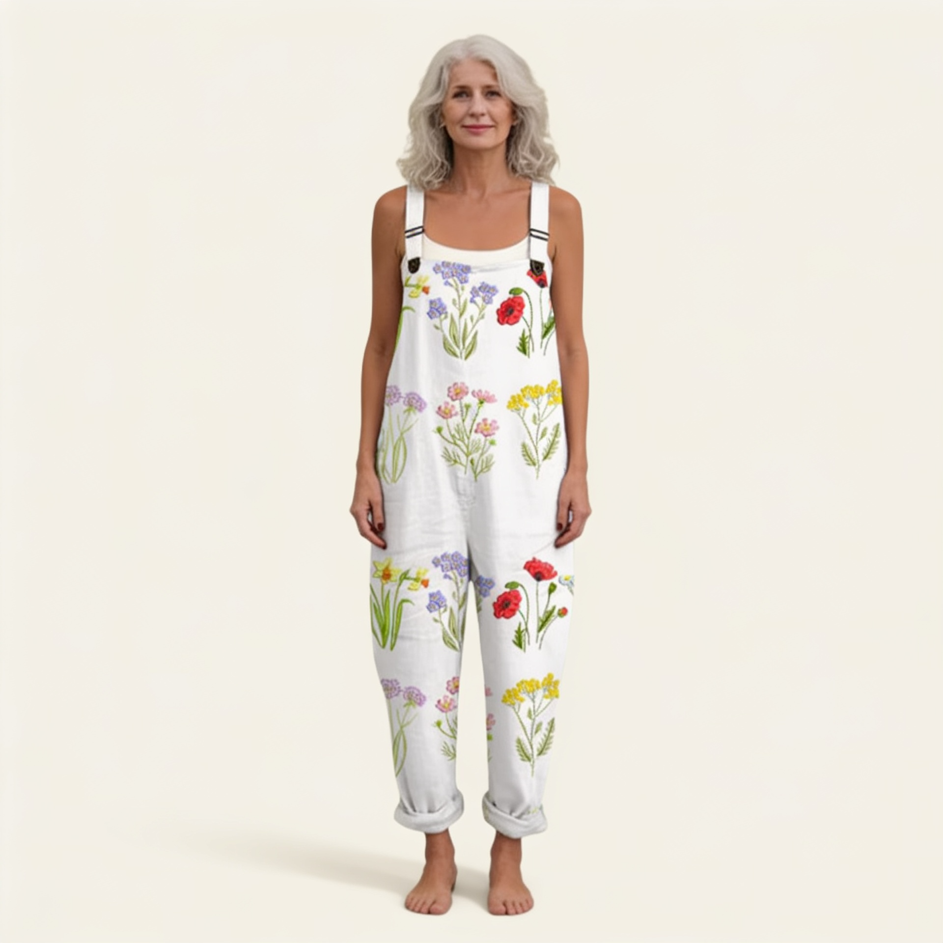 Meadow Floral Dungarees by Eleanor Vale