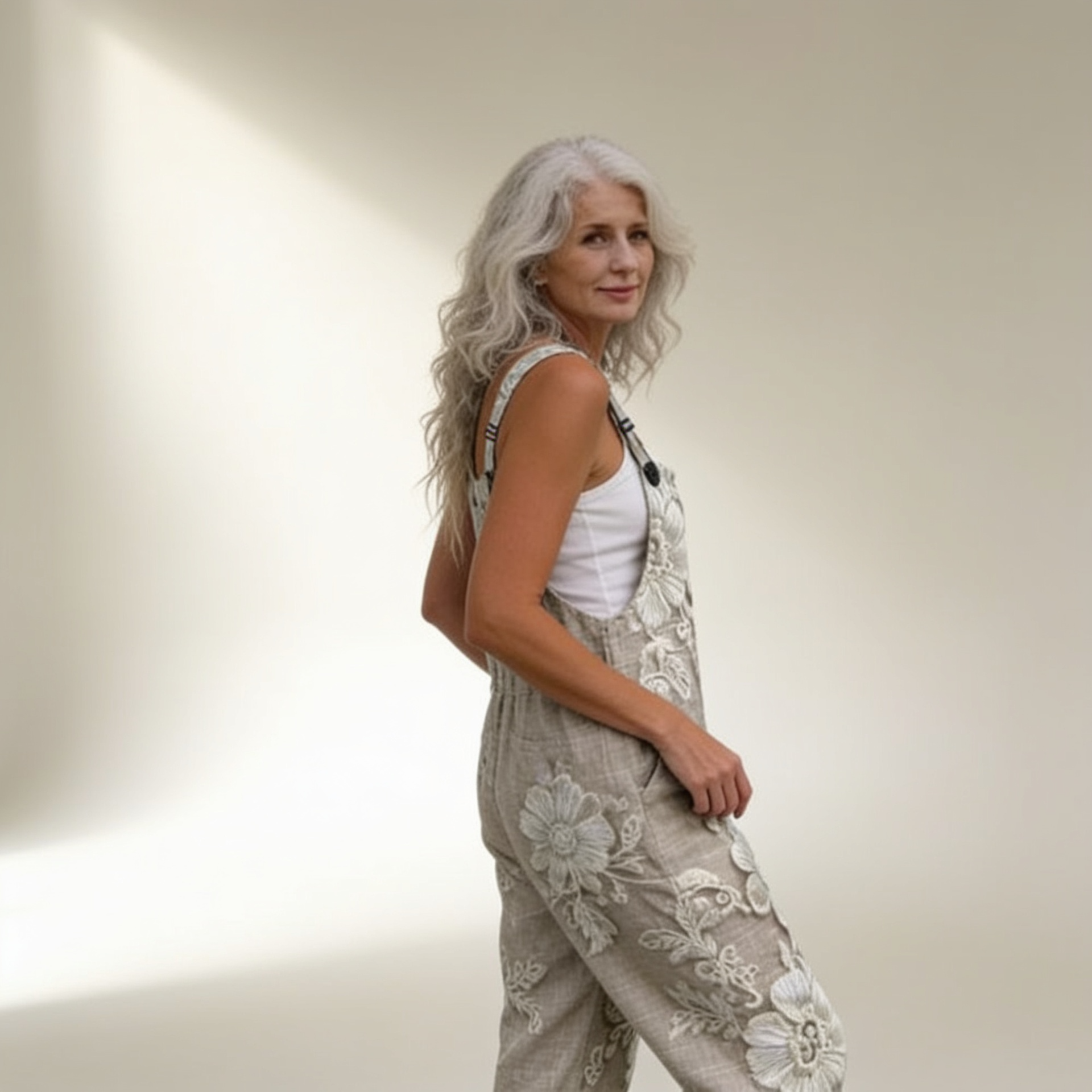Botanical Lace Dungarees by Eleanor Vale