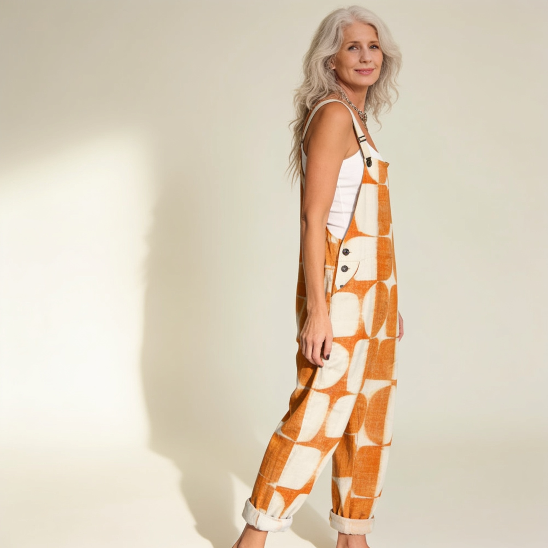 Geo-Print Dungarees by Eleanor Vale