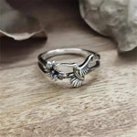Hummingbird-Bloom Ring by Eleanor Vale