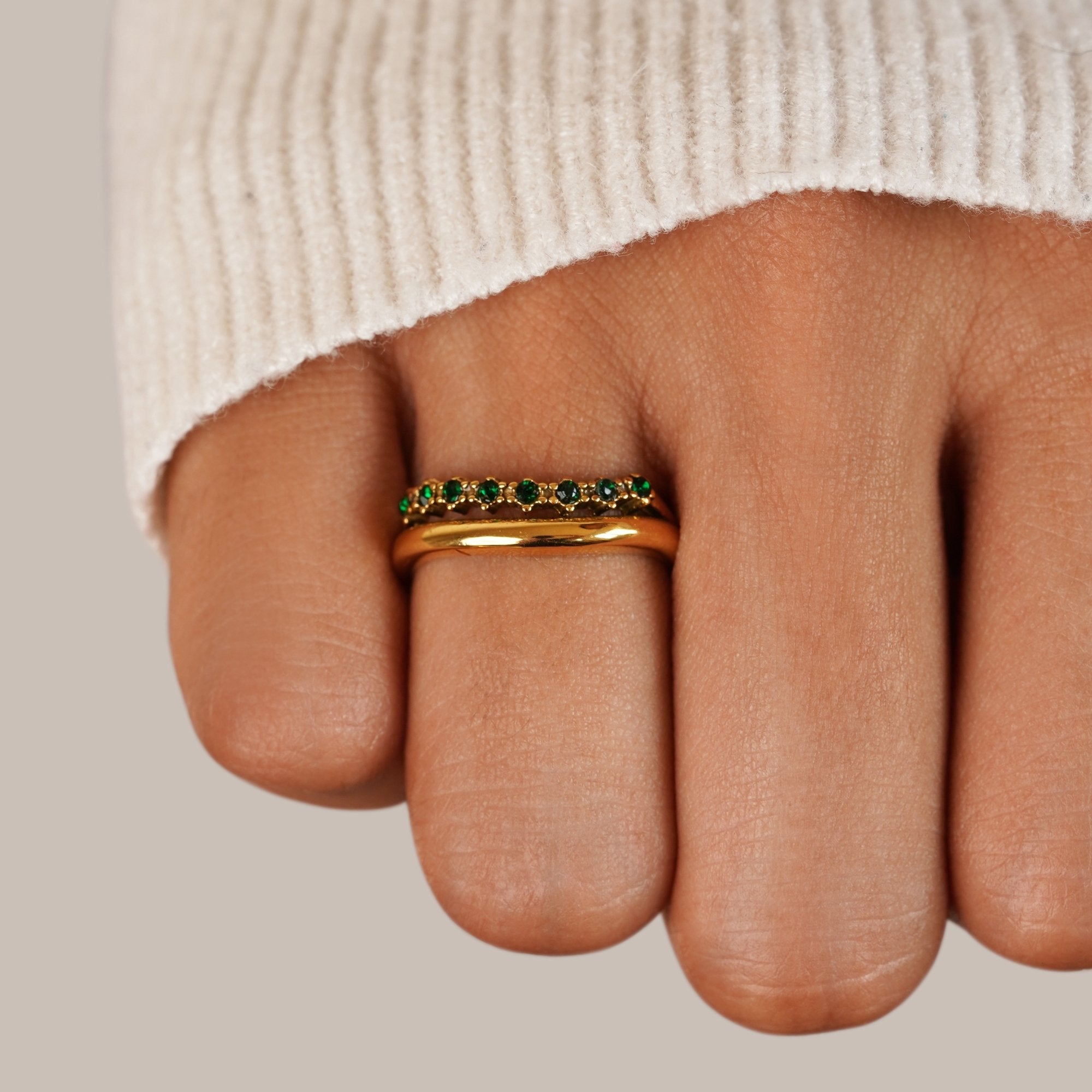 Emerald-Bar Ring by Eleanor Vale